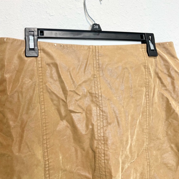 Free People Modern Femme Vegan Suede Skirt Size 12 - Picture 9 of 11